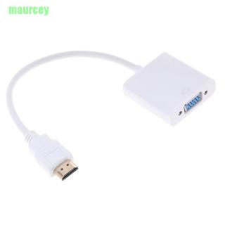 ma อะแดปเตอร์แปลง hdmi to vga hd 1080 p สีขาว 1 ชิ้น
