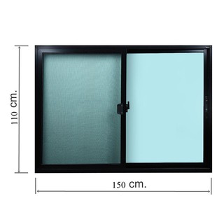 Aluminum window WINDOW S-S ONE STOP/F8 150X110CM BLACK Sash window Door window หน้าต่างอลูมิเนียม หน้าต่างAluminum บานเล