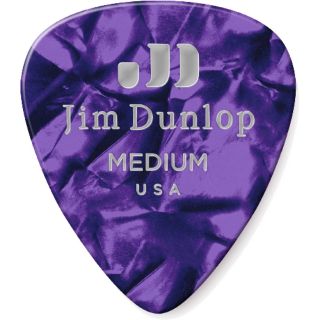 ปิ๊กกีต้าร์ Celluloid Jim Dunlop # Purple pearl  ปิ๊ก แท้ 100%