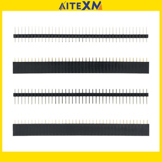 1X40Pin 2.54มม.Single Row Female + 1X40 Male Pin Header อุปกรณ์เชื่อมต่อหัวเสียบ