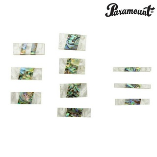 Paramount® DK23 อินเลย์กีตาร์ มุกคอกีตาร์ แบบหอยมุก / 1 แพ็คมี 10 ชิ้น (Abalone Position Guitar Inlay Markers)