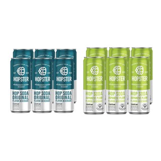 โปรโมชั่น : Pack 6  Hopster ฮอปสเตอร์ เครื่องดื่มฮอปอัดก๊าซ 330 มล. เลือกรสได้