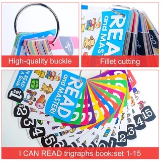 107 Roots I Can Read English Phonics flash card จดคําศัพท์ หนังสือ phonics แฟลชการ์ดเด็ก ศัพท์ภาษาอังกฤษ แฟลชการ์ด