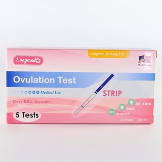 Longmed Ovulation Test Strip 5 Tests ลองเมด ชุดตรวจสอบวันตกไข่ 5 ชิ้น