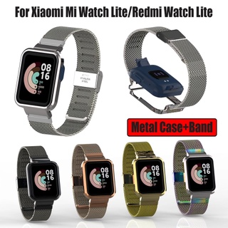 Milanese สายนาฬิกาข้อมือ กรอบโลหะ แบบเปลี่ยน สําหรับ Xiaomi Redmi Watch 2 lite Smart Watch Xiaomi mi Watch lite Redmi Watch Poco Watch