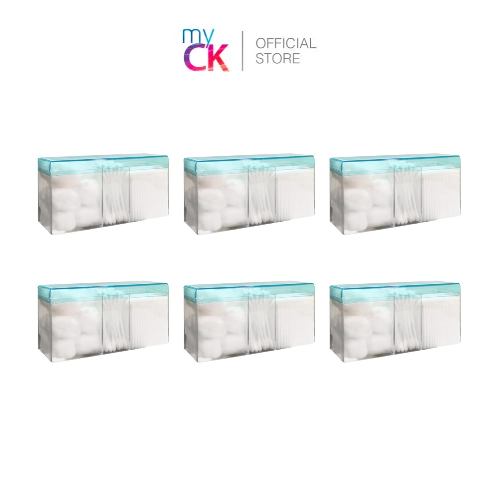 (มัด 6) Peri Cotton Bud Set 3 in 1 (Cotton Ball, Cotton Pad, Cotton Bud)