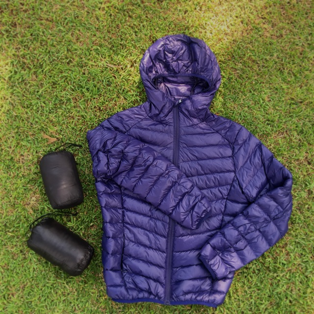 เสื้อขนเป็ด Ultra Light Down สำหรับผู้ชาย เก็บพับได้ กันละอองน้ำ ให้