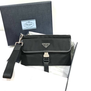 New Prada Clutch อปก กล่อง ริบบิ้น ถุงกระดาษ