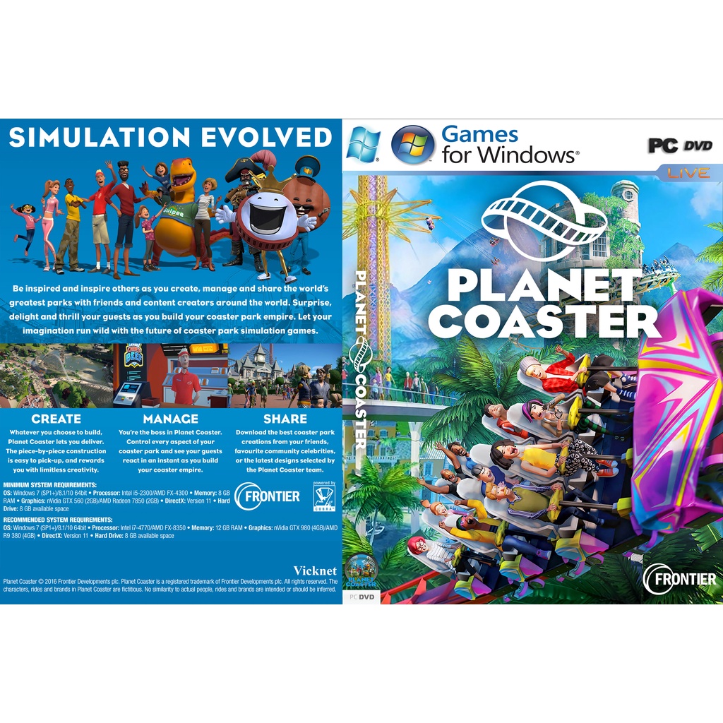เกมพีซี Planet Coaster [ออฟไลน์ INSTALLATION]