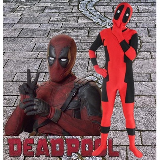 cp84.4 ชุดเดดพูล ชุดDeadpool ฮีโร่สุดเกรียน ความสูง 160-175 cm.(ใส่ได้ทั้งชายและหญิง)