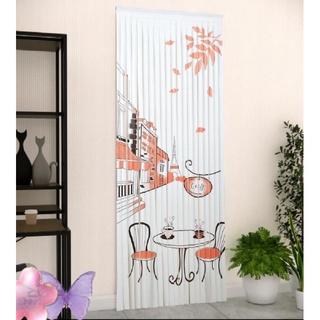 มู่ลี่​ประตู​ 80X200ซม.ลายโต๊ะ​กาแฟ