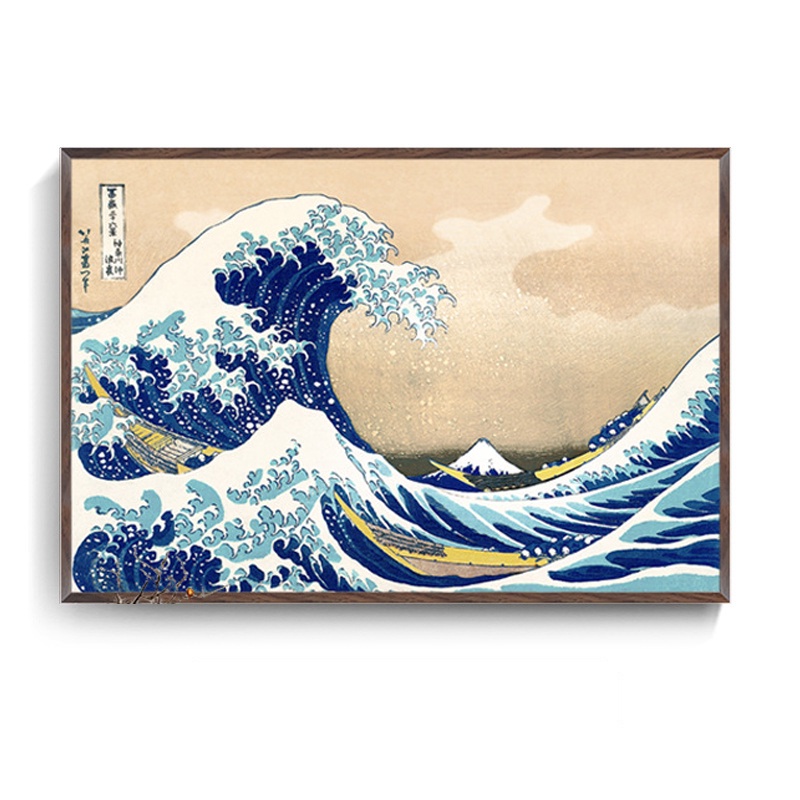ภาพอุกิโยะญี่ปุ่น Great Wave off Kanagawa 5D Diamond Painting Full Square Diamond Cross ชุดเย็บปักถักร้อย