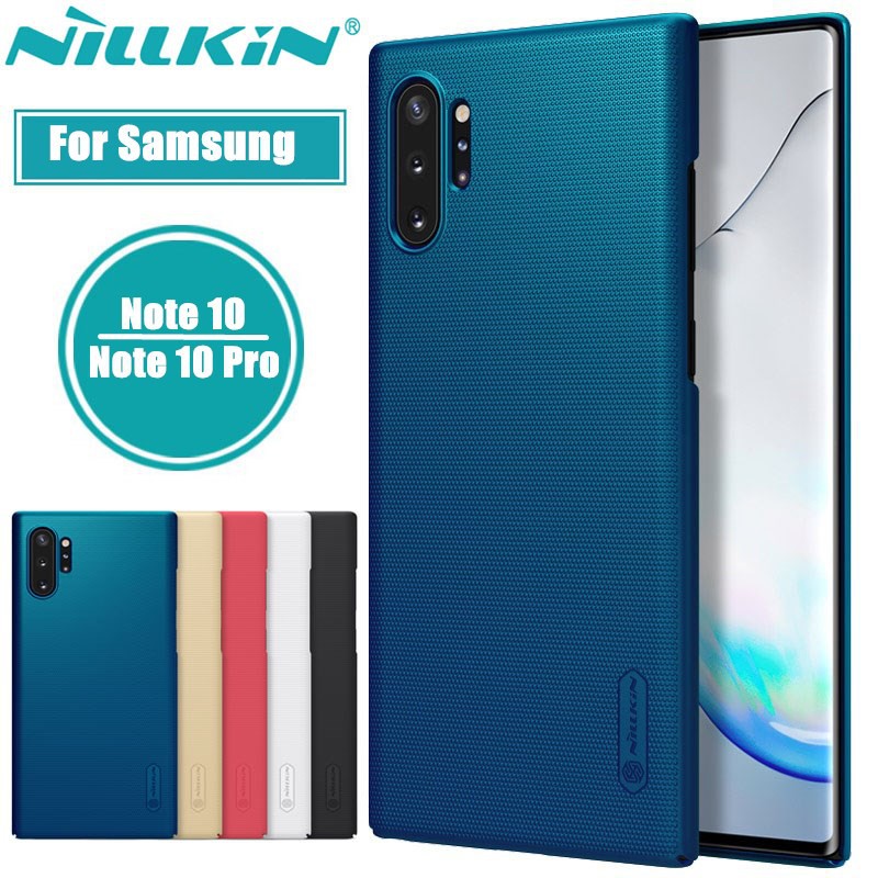 Samsung Galaxy Note10 Note 10 Plus Pro เคสแท้💯% NILLKIN® Super Frosted Shiled ฟรีแถม...ขาตั้งที่วางเคส