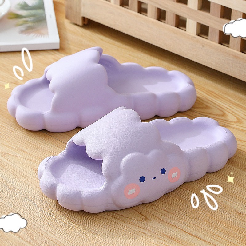 รองเท้าแตะ ทรงก้อนเมฆ  นุ่มเบาสบาย ใส่ลุยน้ำลุยฝนได้ แบบสวม แฟชั่น ☁