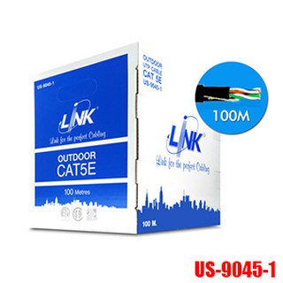 สายแลน LINK US-9045-1 CAT5E Outdoor 100M UTP PE Cable (Double Jacket)