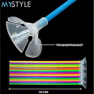 STIK-CUP BALON 10 PCS STICK BALON PEGANGAN BALON STICK AND CUP BALON PESTA DEKORASI