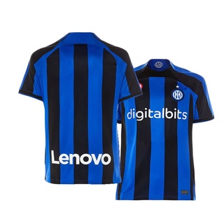 ใหม่ล่าสุด เสื้อกีฬาแขนสั้น ลายทีมชาติฟุตบอล Inter Milan 2223 Inter Milan ชุดเหย้า สีฟ้า สีดํา ไซซ์ S-2XL สําหรับผู้ชาย