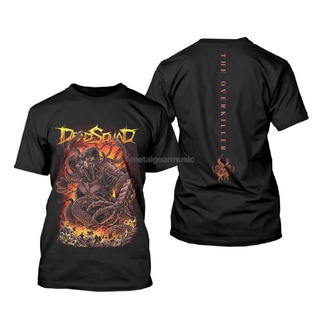 เสื้อยืดผู้ชาย เสื้อยืด DEADSQUAD ทรงหลวม S-5XL