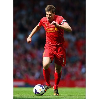 Steven Gerrard สตีเวน เจอร์ราร์ด Liverpool ลิเวอร์พูล The Kop YNWA โปสเตอร์ Poster รูปภาพ ฟุตบอล Football Legend