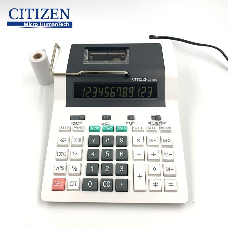 เครื่องคิดเลขพิมพ์กระดาษ CITIZEN รุ่น CX-185N