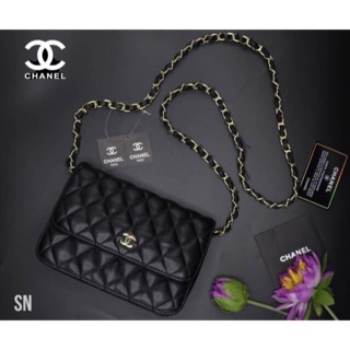 💝ellapupe shop💝 👜CHANEL Woc 8”&amp;10"พรีเมี่ยม สะพาย กระทัดรัด
