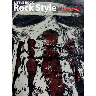 เสื้อยืดคอกลมแขนสั้น LITTLE ROCK ROCK STYLEลาย หัวกะโหลก Skull BB ผ้า Cotton 100 % ดำฟอก