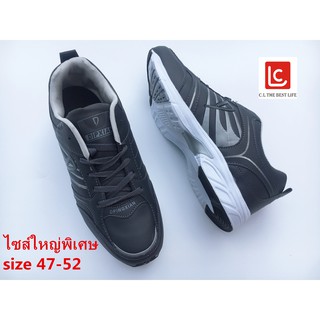 รองเท้าผ้าใบผู้ชาย ไซส์ใหญ่พิเศษ วิ่ง เพื่อสุขภาพ size47-52 รุ่นCDM1301（แนะนำให้ซื้อเพิ่ม1เบอร์）