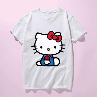 HH HELLO KITTY เสื้อยืดคิตตี้สุดน่ารัก เสื้อยืดผ้าฝ้าย