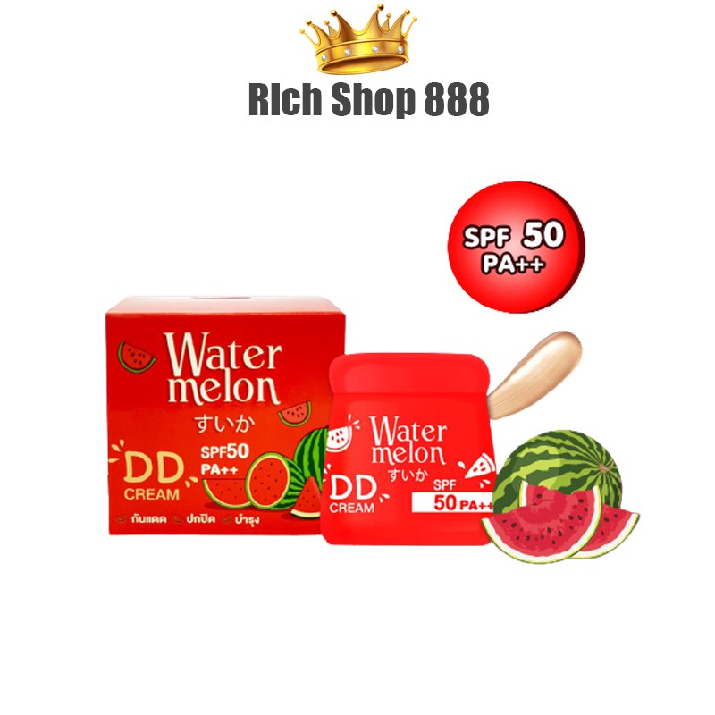 ✙ดีดีครีมแตงโม คาเวียร์ วอเตอร์เมล่อน Cavier Watermelon DD Cream SPF50 PA+++