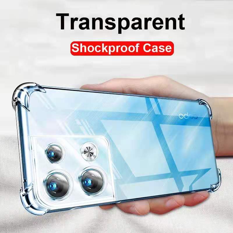 A58 4G/A78 4G/Realme C53/C55เคสใสกันกระแทกแบบคลุมกล้องOPPO A98 5G/Reno8T 5G/A78 5G/A58 5G/A17/A17K/R