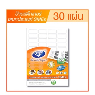 สติ๊กเกอร์เอนกประสงค์ SMEs A4 (30 แผ่น)