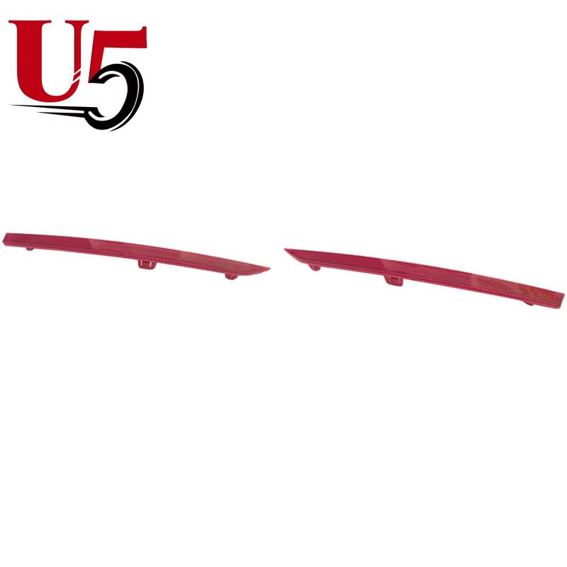 แผ่นสะท้อนแสงกันชนหลัง สีแดง สําหรับ - 3-Series F30 F31 M Sport 2012+