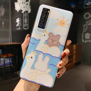 เคส Realme 8 4G Pro C17 7i C15 C12 C11 7 CASE 5 Pro 5i 5s 6i C3 6 Pro C2 Cute Soft Cover Anti-fall  Shockproof Embossment Duck