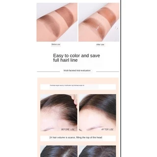 NOVO5356(ใหม่/แท้) novo hair line powder โนโว ปิดผมบาง ที่ปิดเหม่ง ผงแป้งเพิ่มโวลุ่ม จัดเเต่งทรงผม