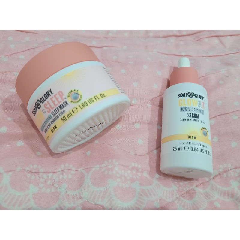 soap&glory sleepmask vitaminC/serum vitaminC