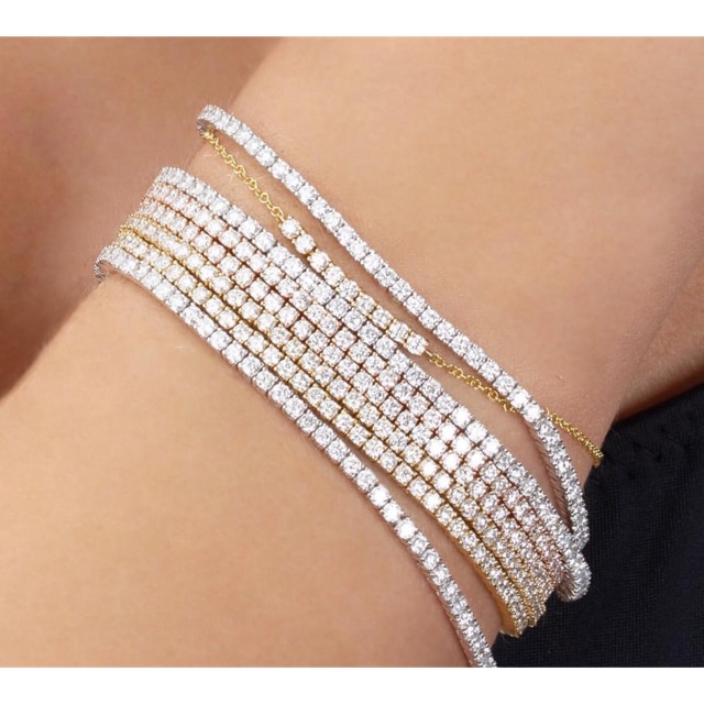 Tennis chain bracelet