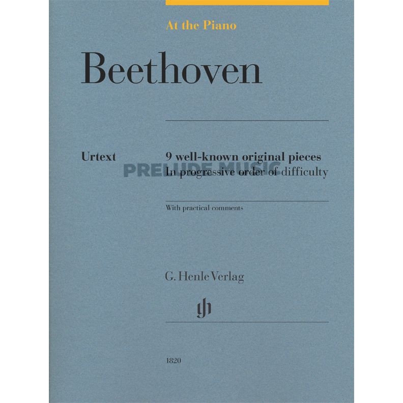 (โค้ดINCSM2Lลด70฿) Beethoven At the Piano - 9 well-known original pieces HN1820