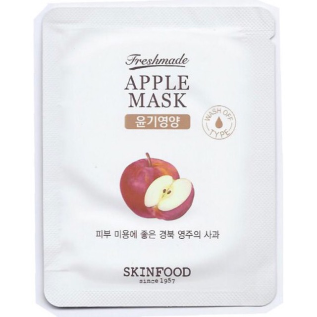 ซองละ7บาทSkinfood Fresh homemade apple mask