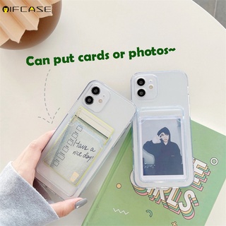 เคสโทรศัพท์มือถือ TPU นิ่ม แบบใส เรียบง่าย พร้อมช่องใส่บัตร สําหรับ Infinix Note 11 Pro Hot 11s 10 Lite 11 Play Smart 6 5 Zero X Pro