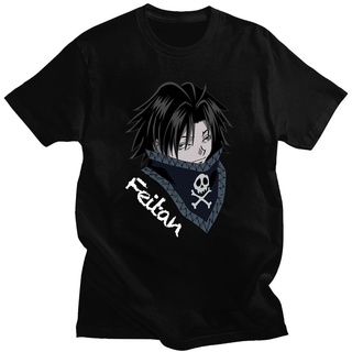 เสื้อยืดแขนสั้นลําลอง ผ้าฝ้าย แบบนิ่ม พิมพ์ลายมังงะ HXH FEITAN สไตล์ฮาราจูกุ สตรีท สําหรับผู้ชาย