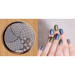 Nail art plate (hehe-24) แผ่นพิมพ์ลายเล็บ