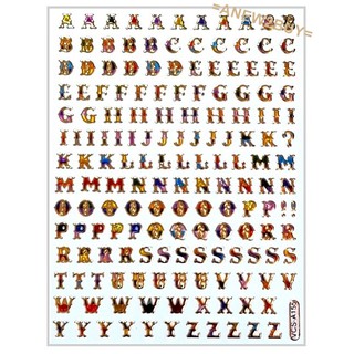 สติ๊กเกอร์ตัวอักษรภาษาอังกฤษ (Alphabets Stickers Letters English )