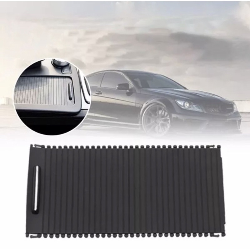 (พร้อมส่ง)แผ่นปิดที่วางแก้ว สีดำ คอนโซลกลาง Mercedes-Benz W204 W212 W207C200 C,E coupe
