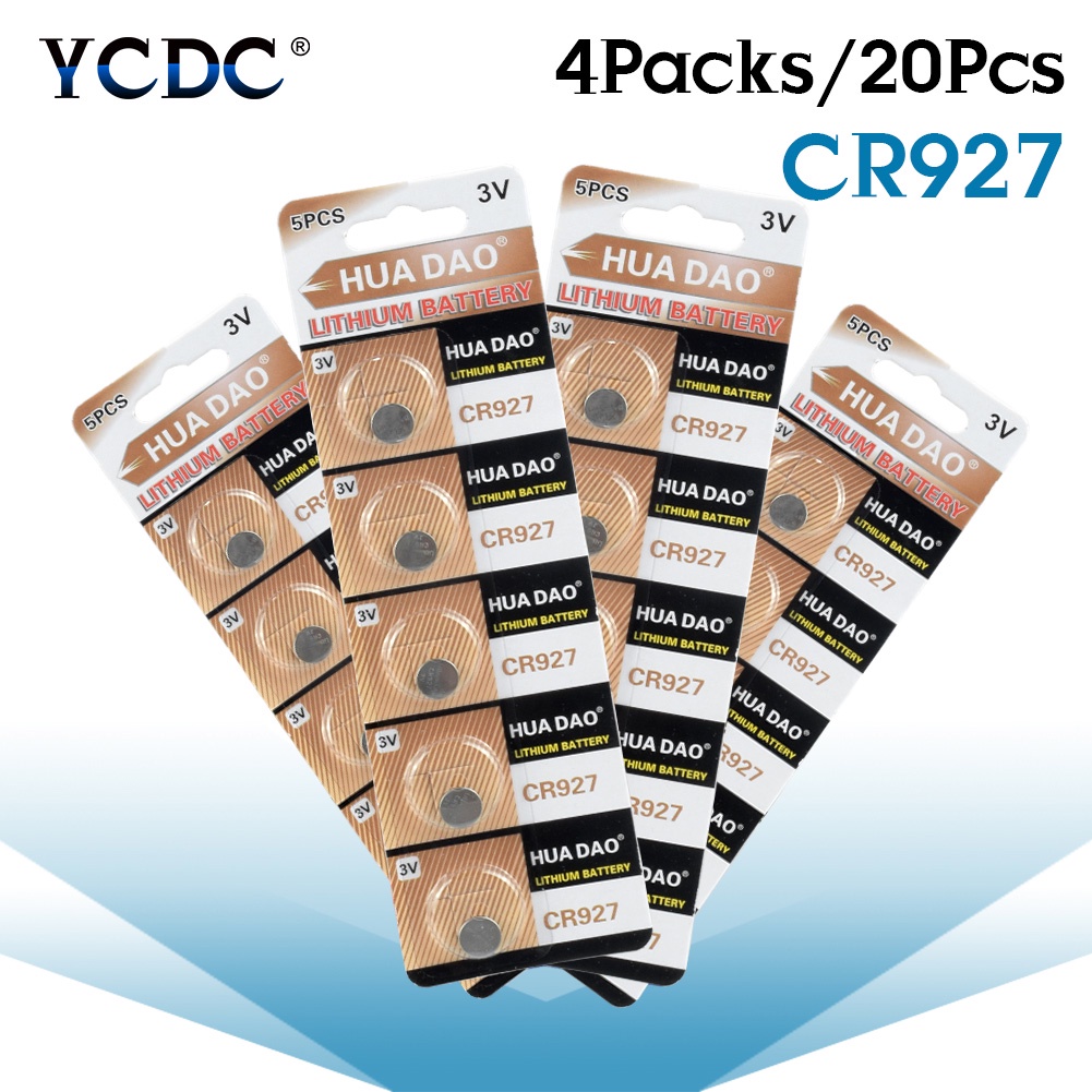 20pcs/pack CR927 Lithium Button Battery BR927 ECR927 5011LC Cell Coin Batteries 3V CR 927 DL927 For 