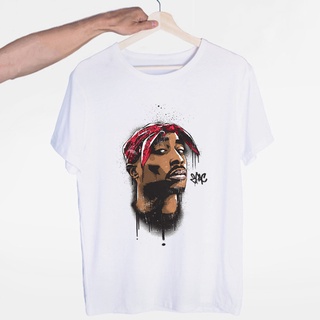 เสื้อยืดแขนสั้นลําลอง พิมพ์ลาย Rapper Tupac Makaveli 2pac Thug Life แฟชั่นฤดูร้อน สําหรับผู้ชาย