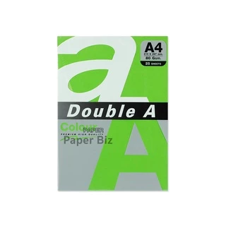Double A กระดาษสี ขนาด A4 หนา 80 แกรม 25 แผ่น