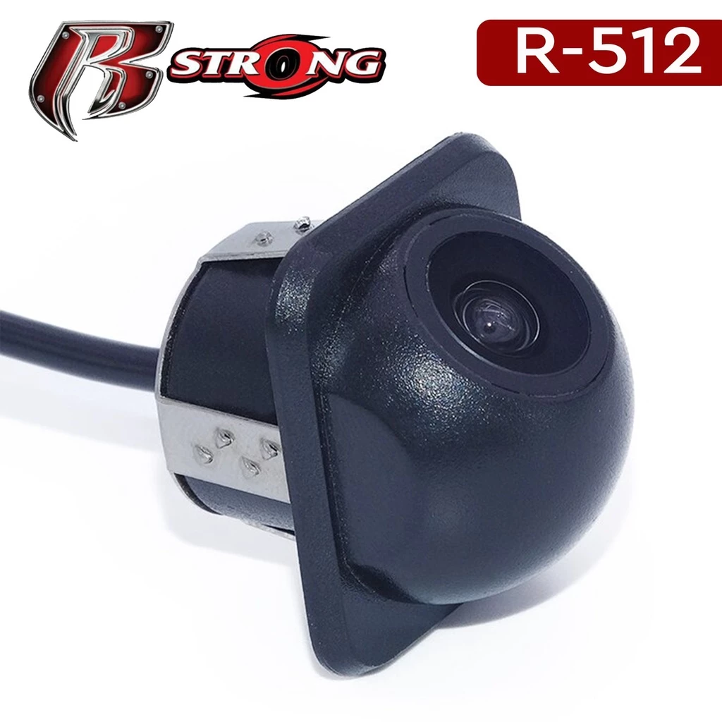 [สินค้ามีประกัน] กล้องมองหลังติดรถยนต์ แบบเจาะฝัง R-STRONG รุ่น R-512 สายยาว 6 เมตร thumbnail 3
