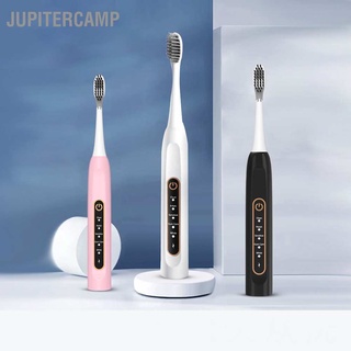 Jupitercamp แปรงสีฟันไฟฟ้า 5 โหมด ชาร์จ Usb กันน้ํา สําหรับผู้ใหญ่ เดินทาง บ้าน