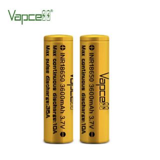 Vapcell INR18650 3600mAh 3.7V ได้ถ่าน2ก้อน แถมกระเป๋าใส่ถ่าน ของแท้