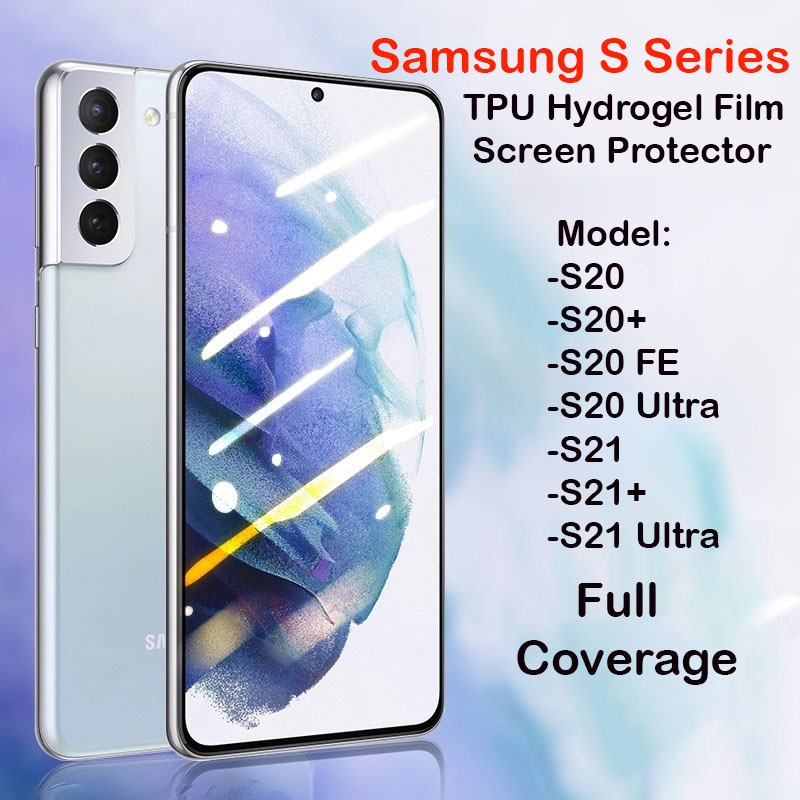 Samsung Galaxy S21 Ultra TPU Hydrogel Film ปกป้องหน้าจอ Samsung Galaxy S20/S20+/S20Ultra/S20FE/S21/S